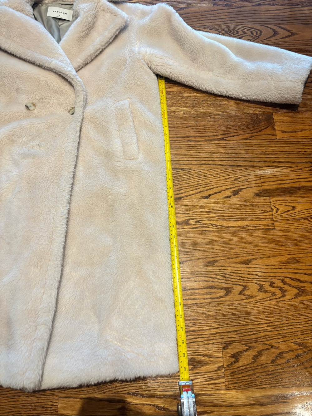 Babaton Cream Faux-Shearling Teddy Coat - Picture 8 of 8